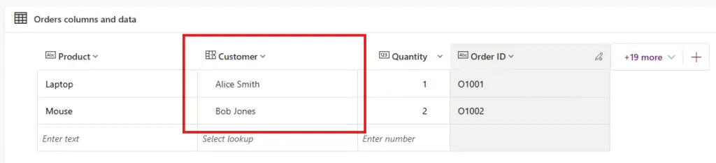 Screenshot of model-driven app view showing Projects table with multiple project records listed, and related Tasks subgrid showing child task records linked to each project demonstrating successful relationship creation from Excel import
