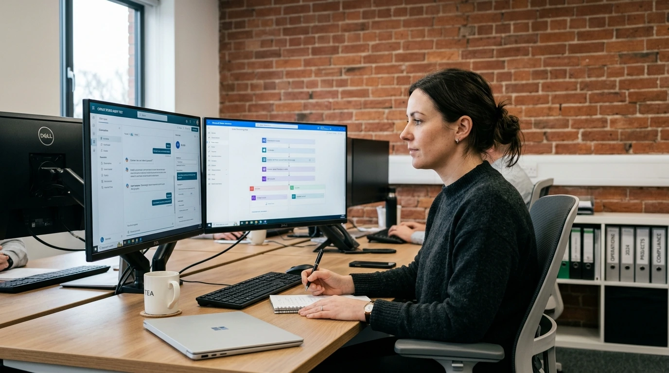 AI integration with Azure AI Foundry and Power Platform in a UK office