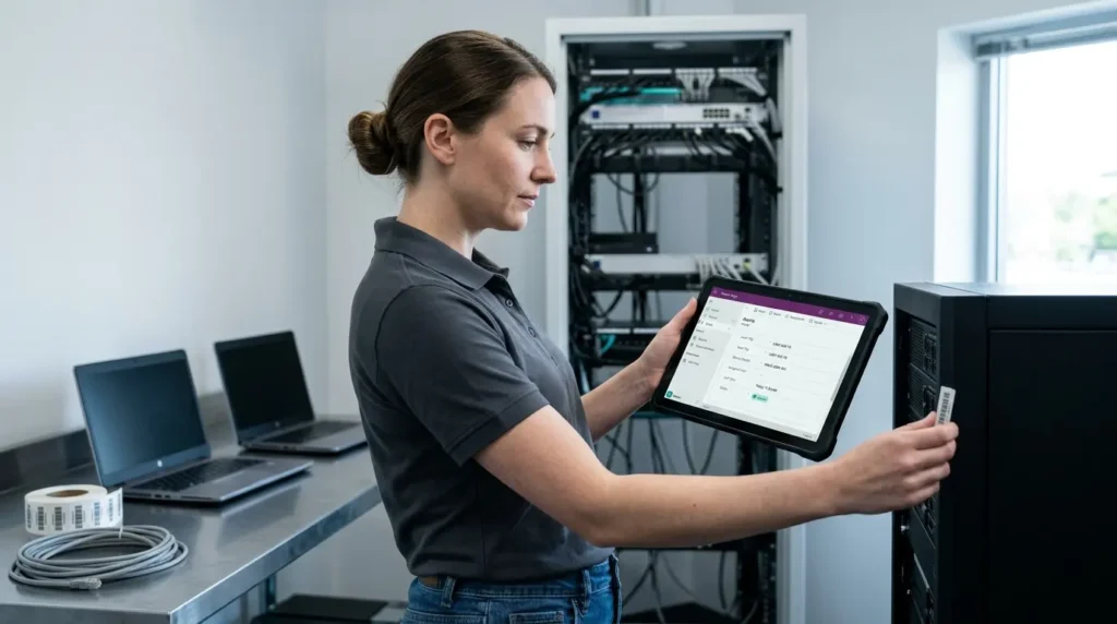 Asset Manager app built on Power Platform with Microsoft Intune integration for a UK facilities management business