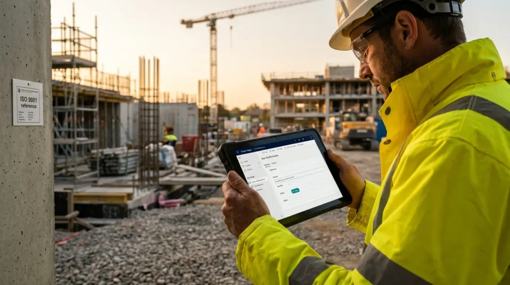 Integrated Management System built on Power Platform for ISO 9001 non-conformance tracking in a UK construction business