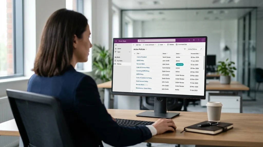 Policy Management app built on Dataverse and Power Platform