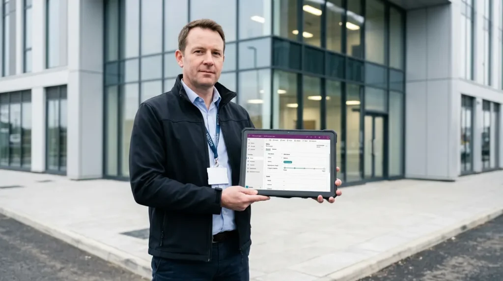 Site Mobilisation app built on Power Platform for a UK facilities management business